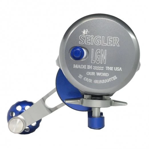 Seigler LGN Lever Drag Reels Color Smoke/Blue 2 Seigler LGN Lever Drag Reels Color Smoke/Blue - Image 2