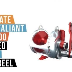 Accurate Boss Valiant BV2-800 2-Speed Lever Drag Reels Color Silver/Blue