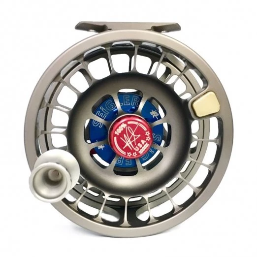 Seigler BF Lever Drag Fly Reels Color Smoke/Blue 2 Seigler BF Lever Drag Fly Reels Color Smoke/Blue - Image 2